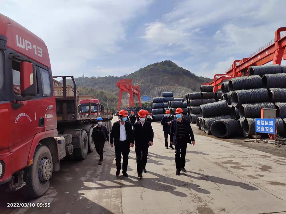 2022年3月10日上午，宁波市领导、北仑区领导以及白峰和柴桥街道领导莅临我司检查工作